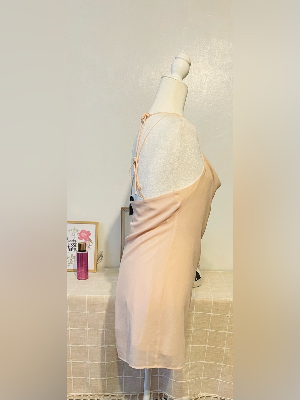 Forever 21 Pink light  nude mini dress size S NWT - Picture 6 of 12